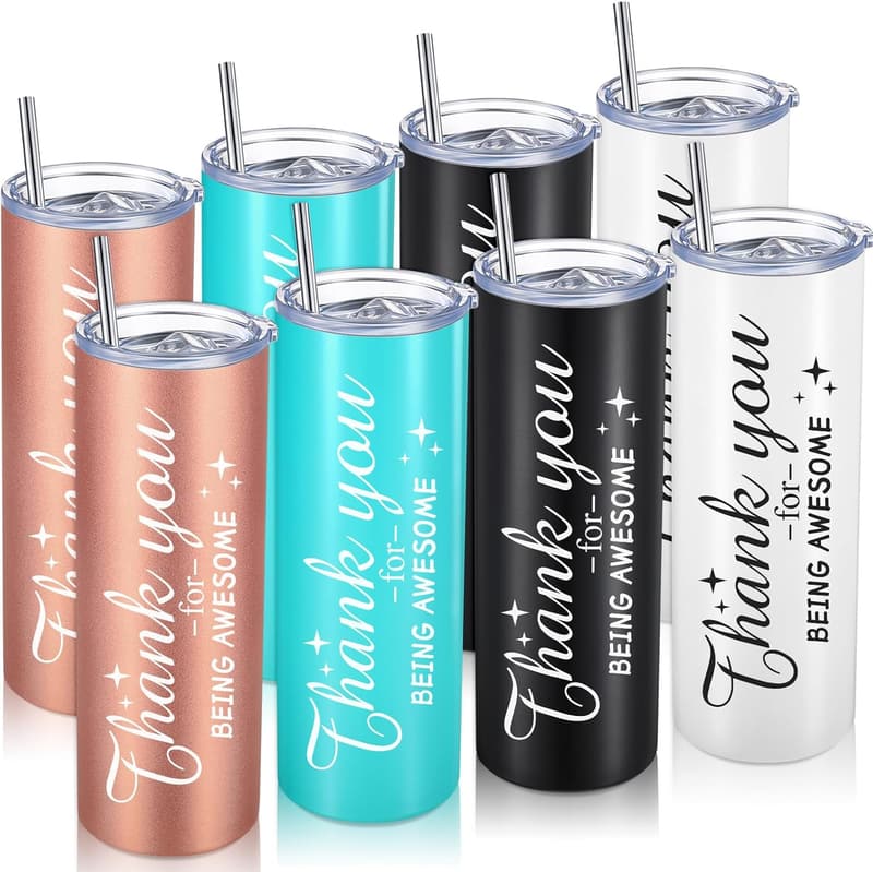 Thank You Gift Stainless Steel Tumbler for Employees, 20 oz