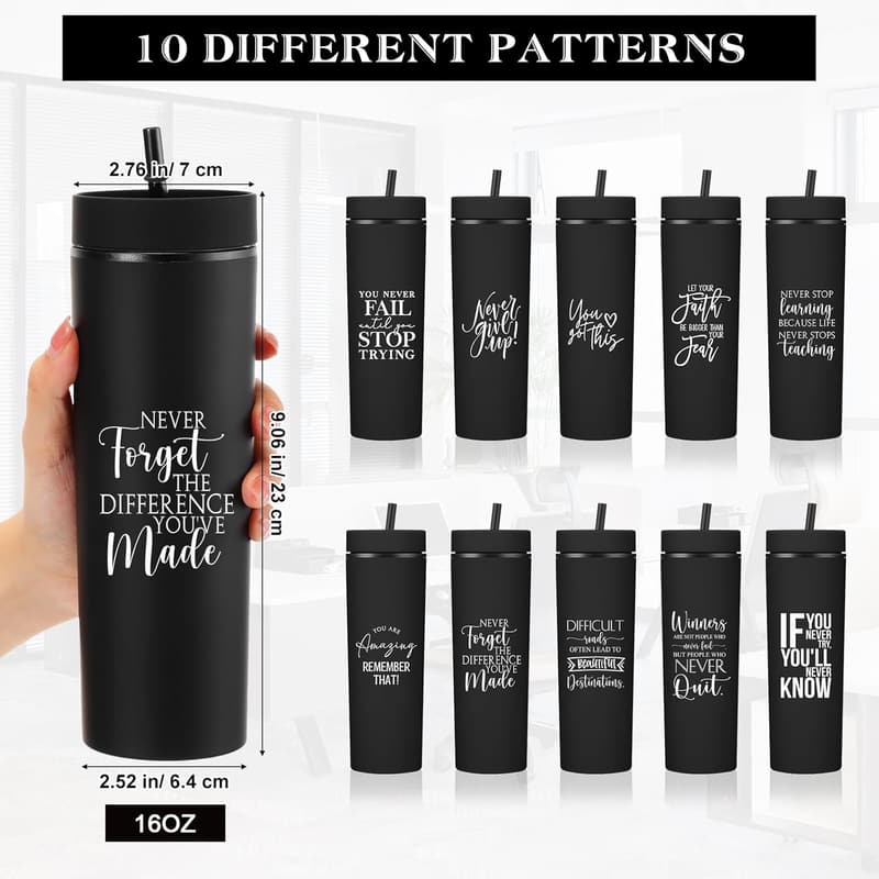 Graduation Thank You 16oz Inspirational Tumbler for Employees