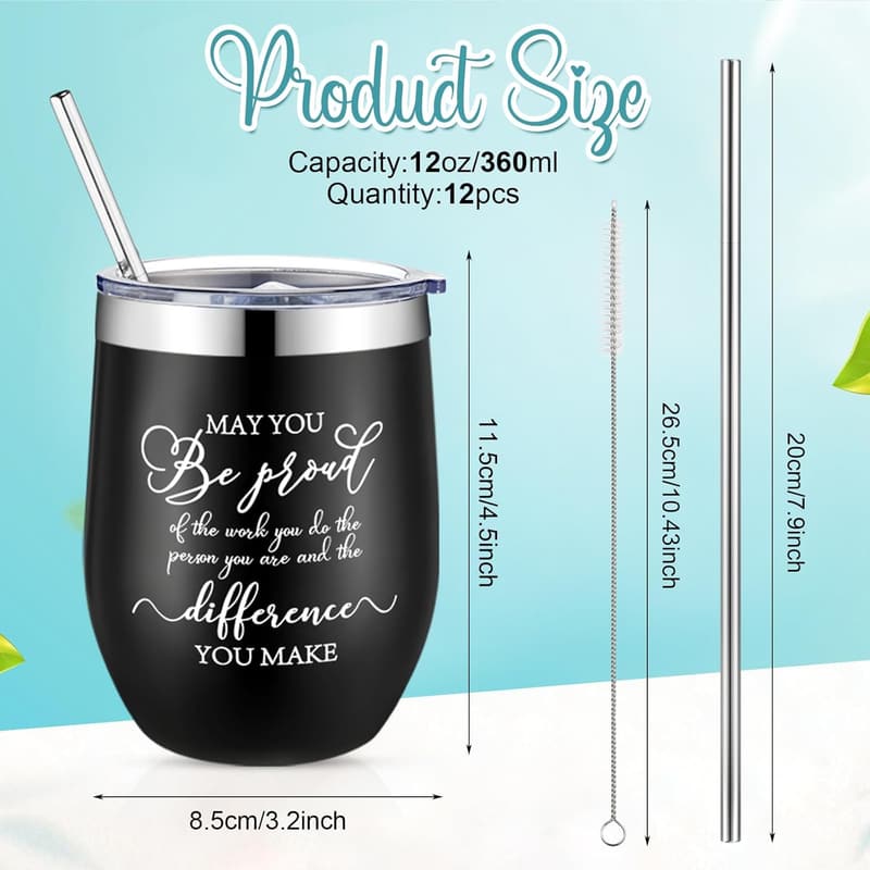 Employee Appreciation 12oz Insulated Stainless Steel Tumbler