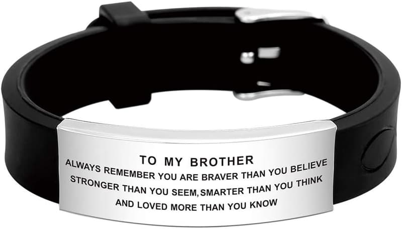 Brother Birthday Inspirational Wristband Bracelet from Sister