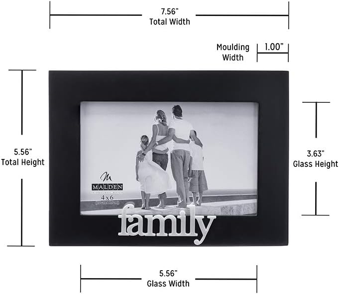 Family Expressions Black Picture Frame, 4x6