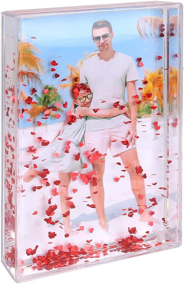 Personalized Floating Water Snow Globe Photo Frame for Friends