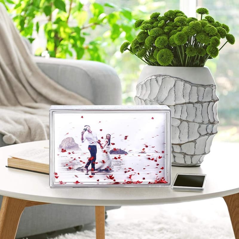 Personalized Floating Water Snow Globe Photo Frame for Friends