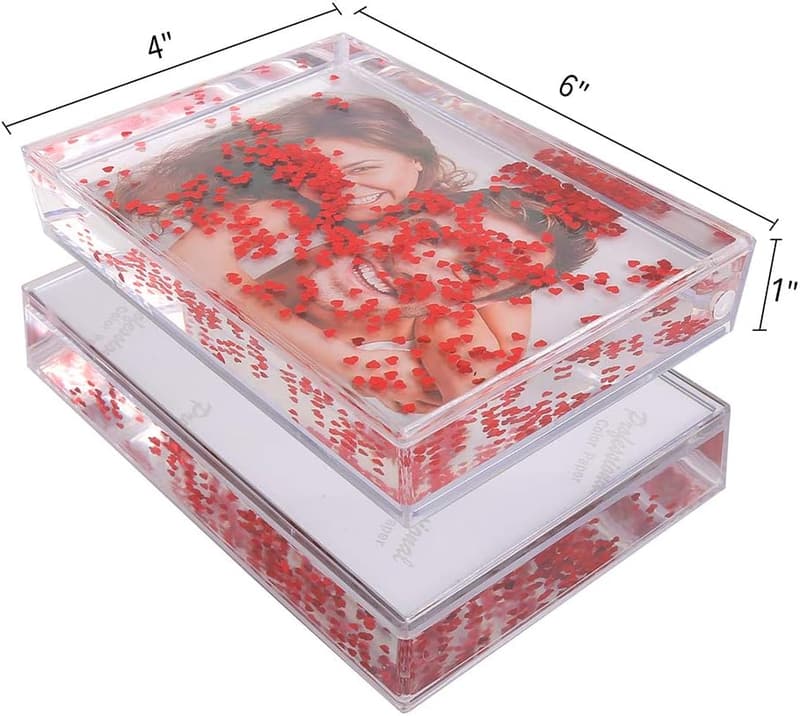 Personalized Floating Water Snow Globe Photo Frame for Friends