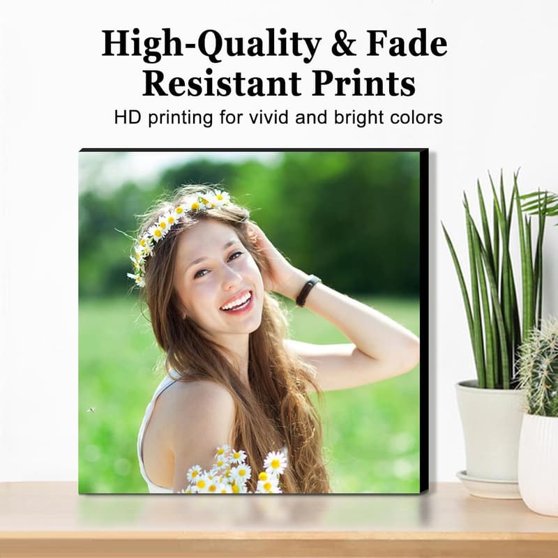 Custom Photo Tiles Wall Decor – Personalized Peel and Stick Frames (9pcs)