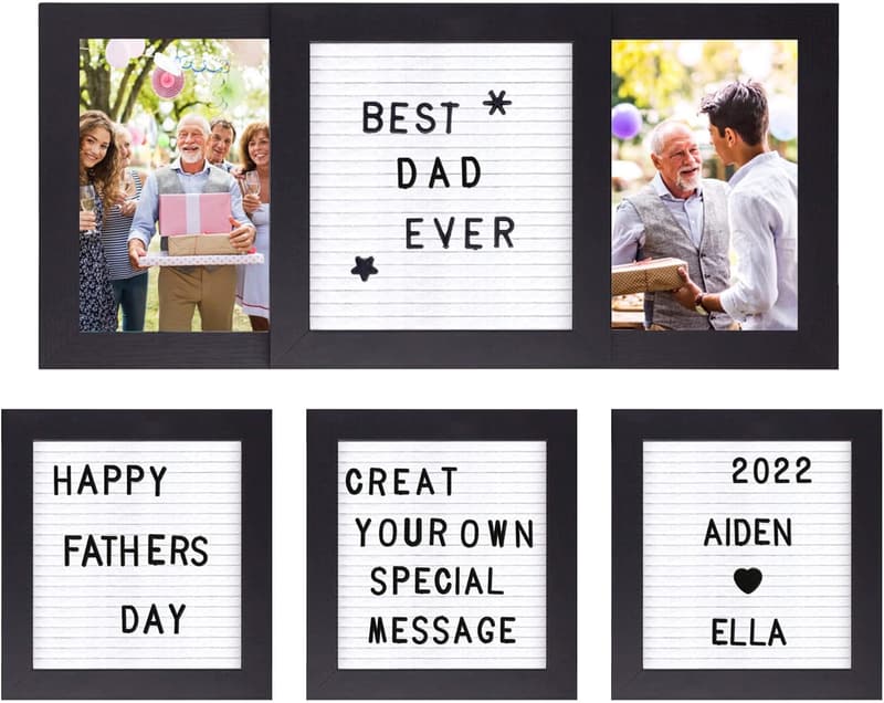 Personalized 4x6'' Solid Wood Picture Frame for Dad