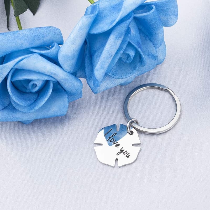 Personalized Firefighter Keychain Gift for Husband