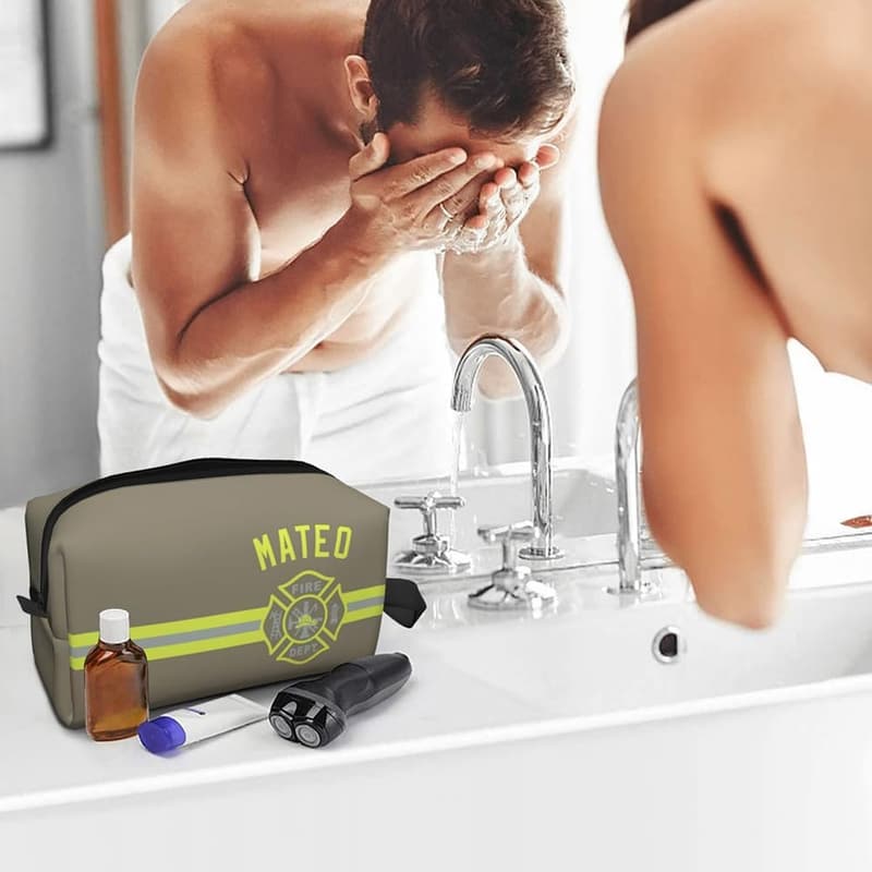 Firefighter Graduation Gift - Personalized Portable Toiletry Bag