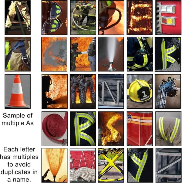 Personalized Firefighter Wall Art Gift (6