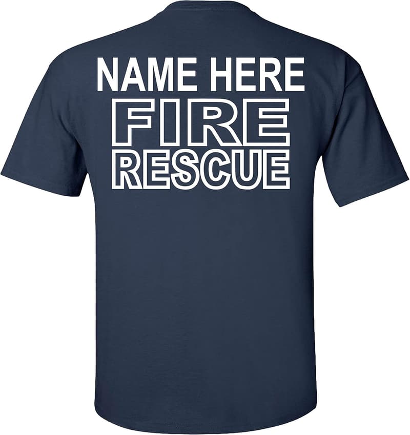 Personalized Fire Rescue T-Shirt for Heroes