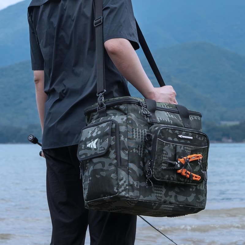 KastKing Water-Resistant Fishing Tackle Bag with 4 Boxes
