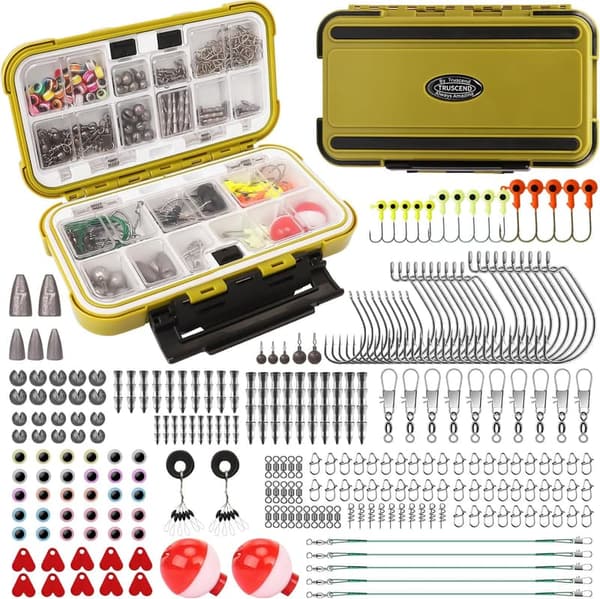 Fishing Tackle Box Set with Accessories for Beginners