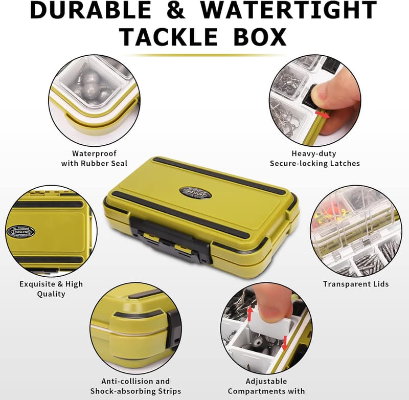 Fishing Tackle Box Set with Accessories for Beginners