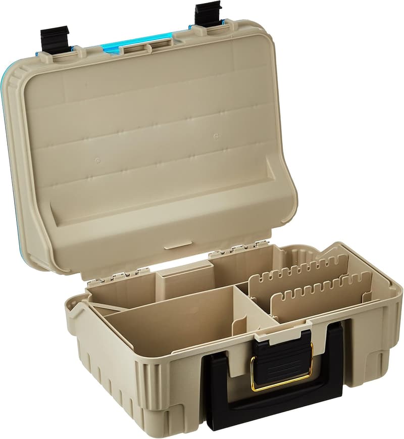 Plano 1349-00 Two-Level Magnum Tackle Box - Sandstone/Blue