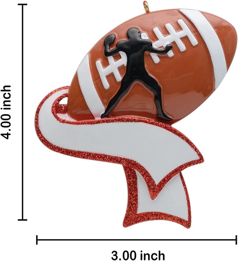 Personalized Football Player Ornament - Gift for Sports Fans