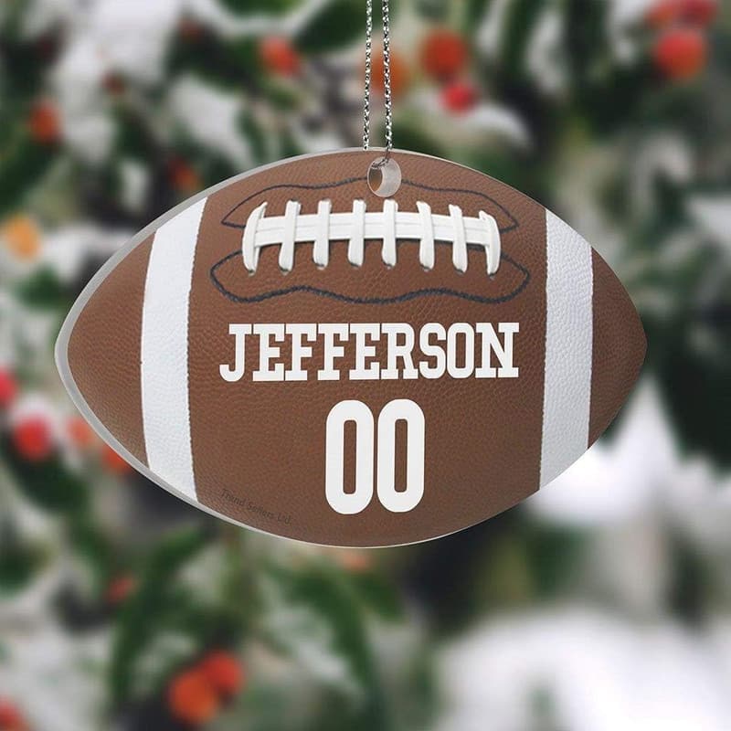 Personalized American Football Hanging Acrylic Decoration