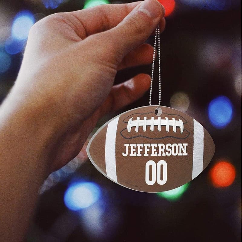 Personalized American Football Hanging Acrylic Decoration