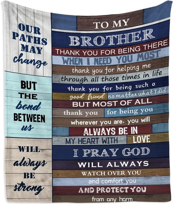 Brother Birthday Throw Blanket 60