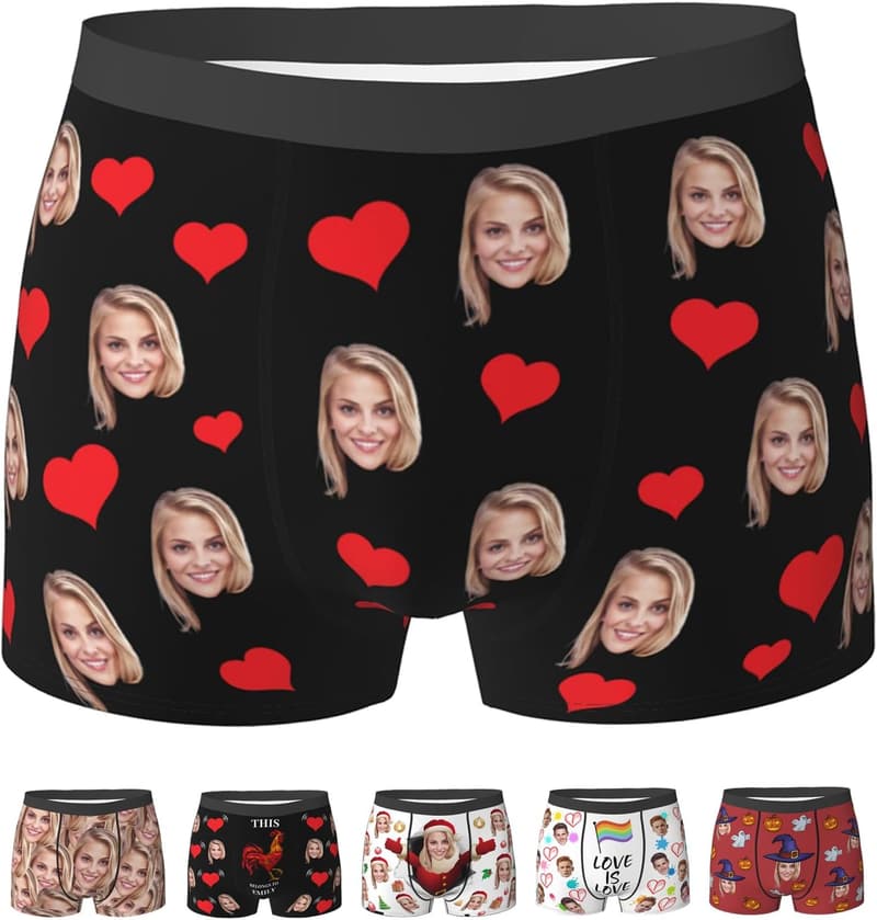 Personalized Funny Boxers for Men - Custom Gift for Him