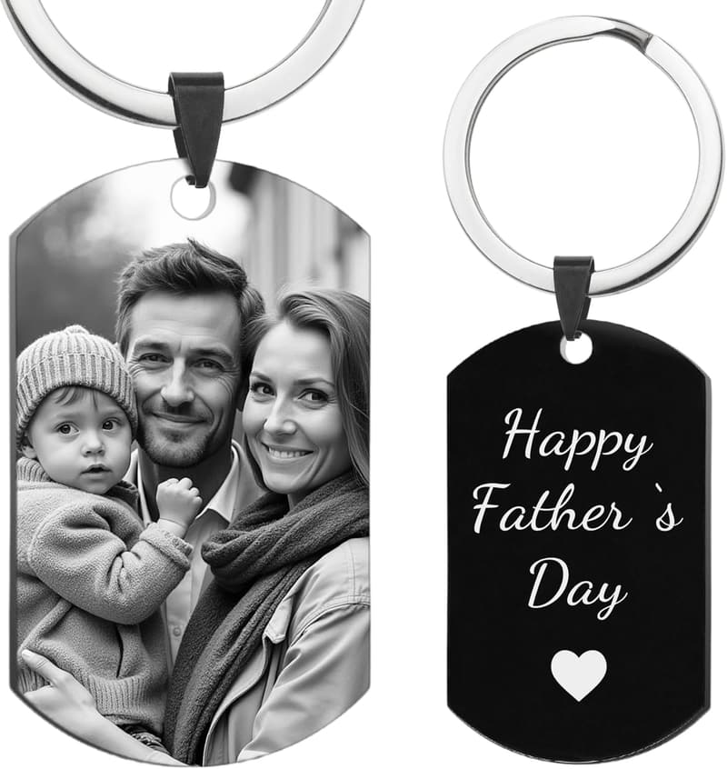 Personalized Photo Keychain Gift for Valentine's Day
