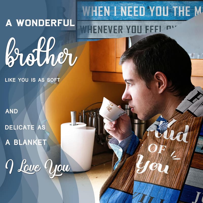 Brother's Blanket - Unique Gift for Father's Day, Christmas, Birthday