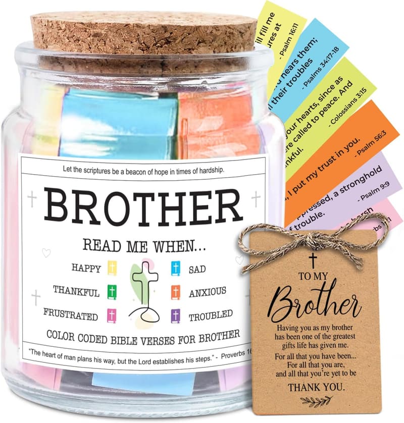 Brother's Day Christian Bible Jar Gift for Sibling