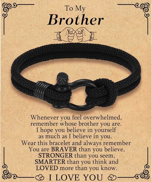Teen Boys Braided Rope Bracelet for Birthdays and Special Occasions