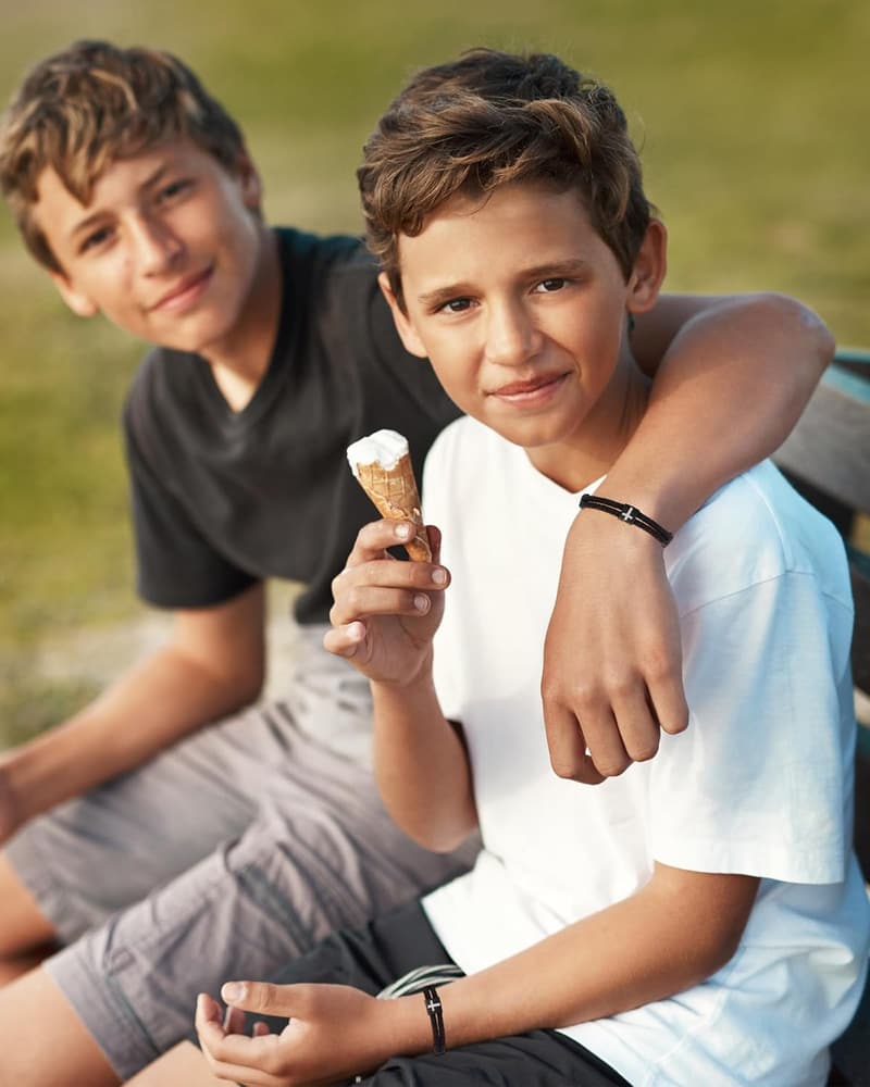 Faith Cross Bracelet for Teen Boys - Adjustable, Confirmation Gift