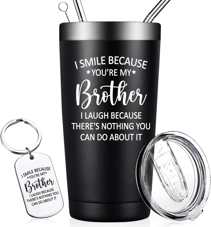 Brother Gift Tumbler - Christmas & Birthday - 20oz