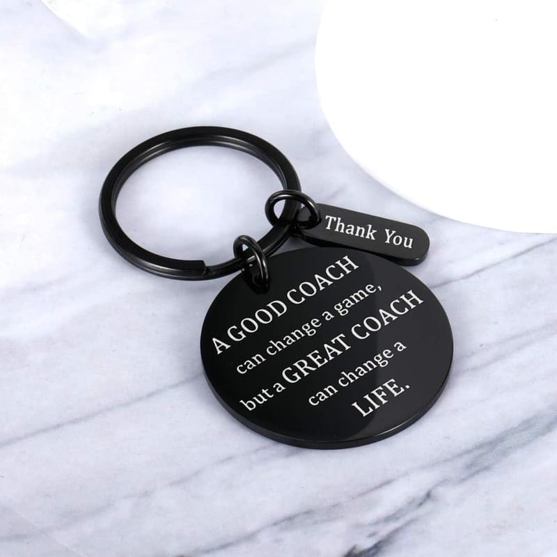 Thank You Keychain for Coaches - Football/Soccer/Basketball