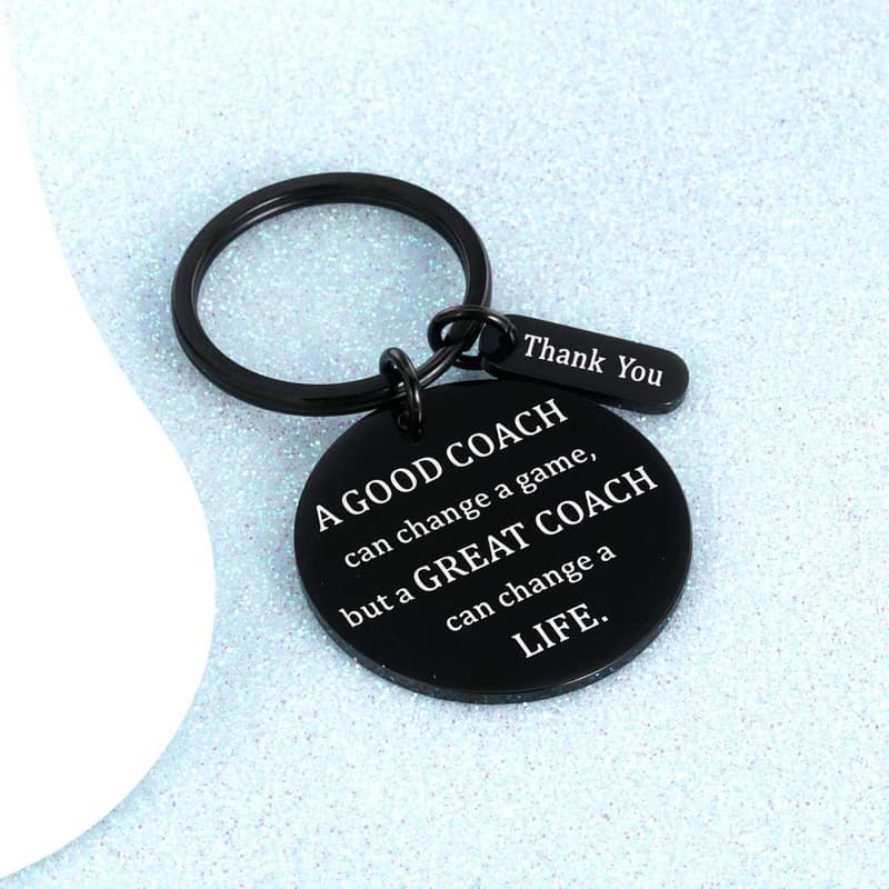 Thank You Keychain for Coaches - Football/Soccer/Basketball