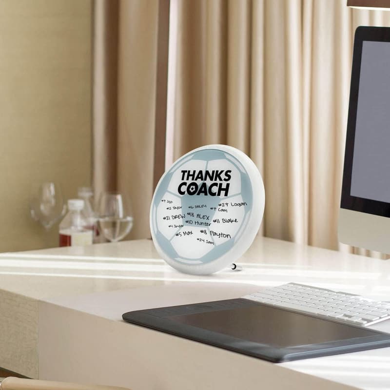 Coach Plaque for Soccer | Autograph Ready Premier Design
