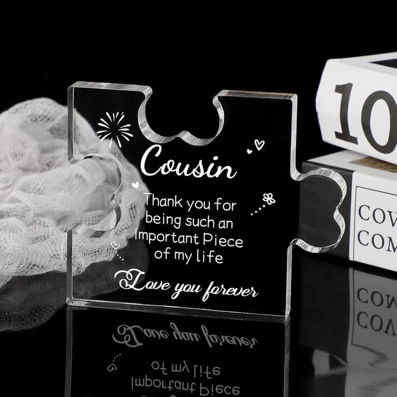 Mother's Day Acrylic Puzzle Plaque Gift for Cousins