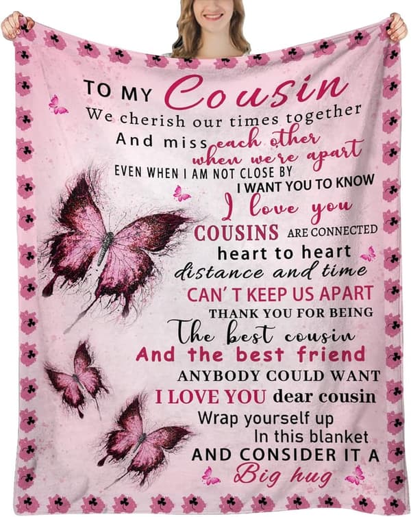 Cousin Blanket Gift for Women - 60