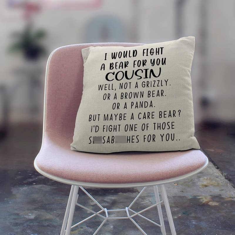 Cousin Gift - 18x18 Decorative Pillow Covers