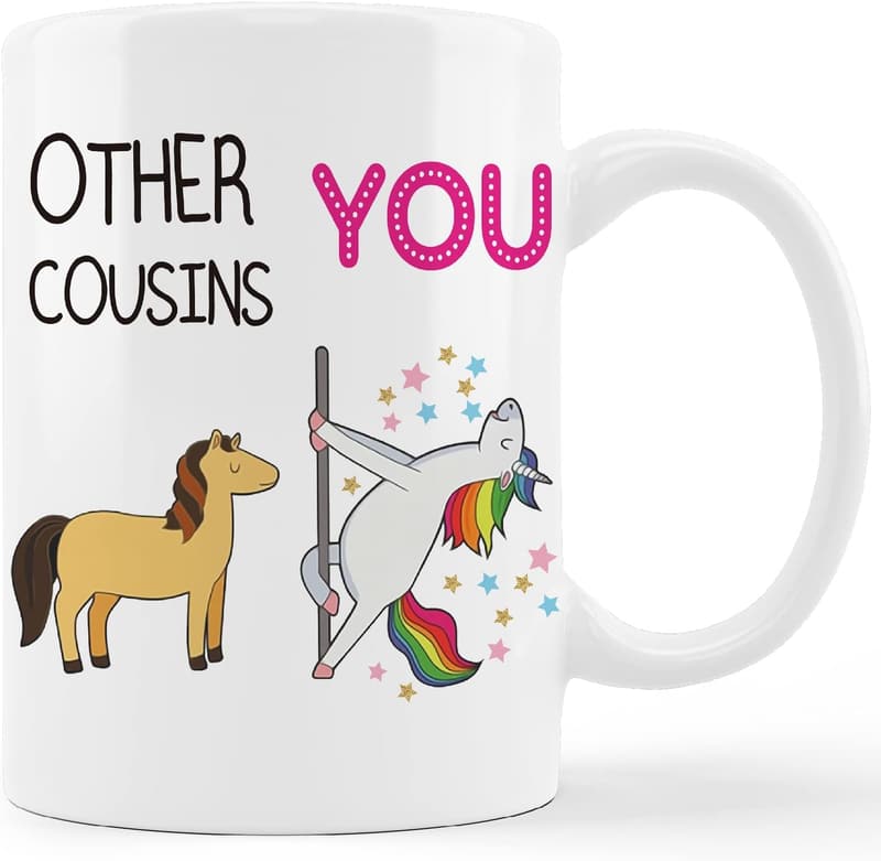 Cousin Birthday Gift - 11oz Coffee Mug for Men & Women