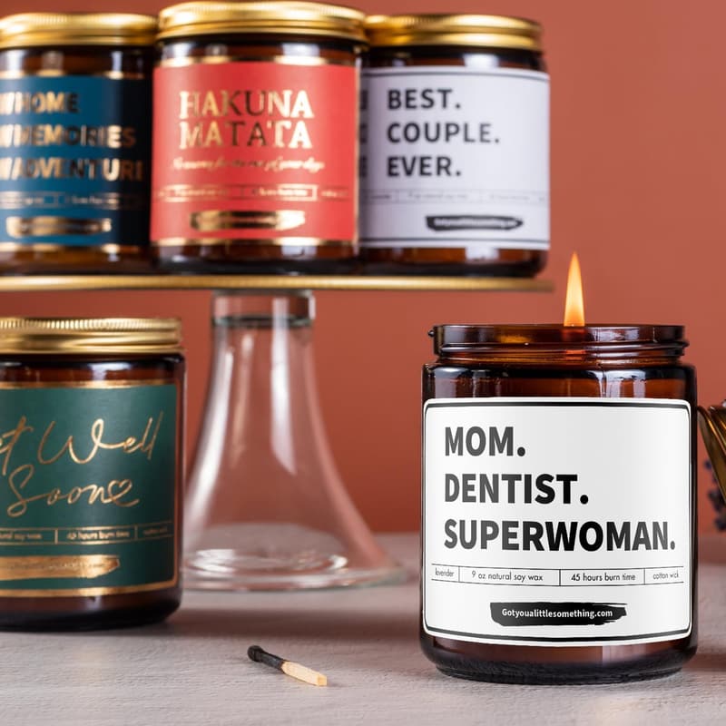 Women's Scented Candle - Dentist Appreciation Gift