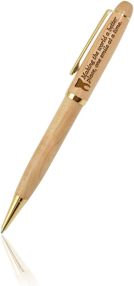 Engraved Wood Pen for Dental Professionals