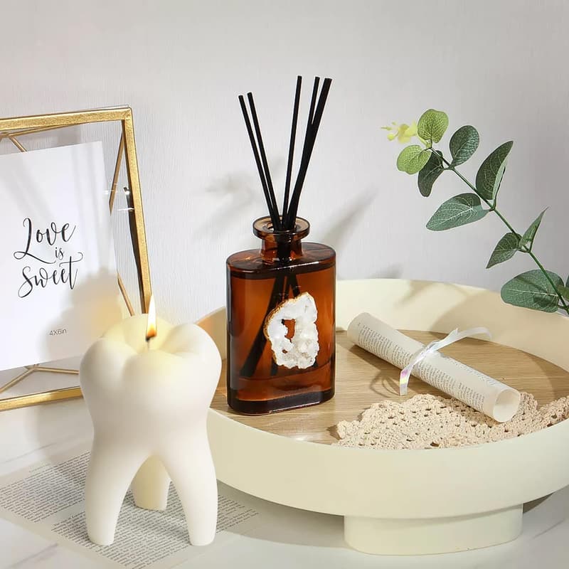 Vanilla Scented Soy Wax Candle for Dental Office Decor