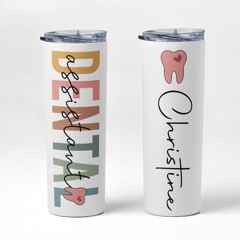 Graduation Gift Personalized 20 Oz Tumbler for Dental Assistants
