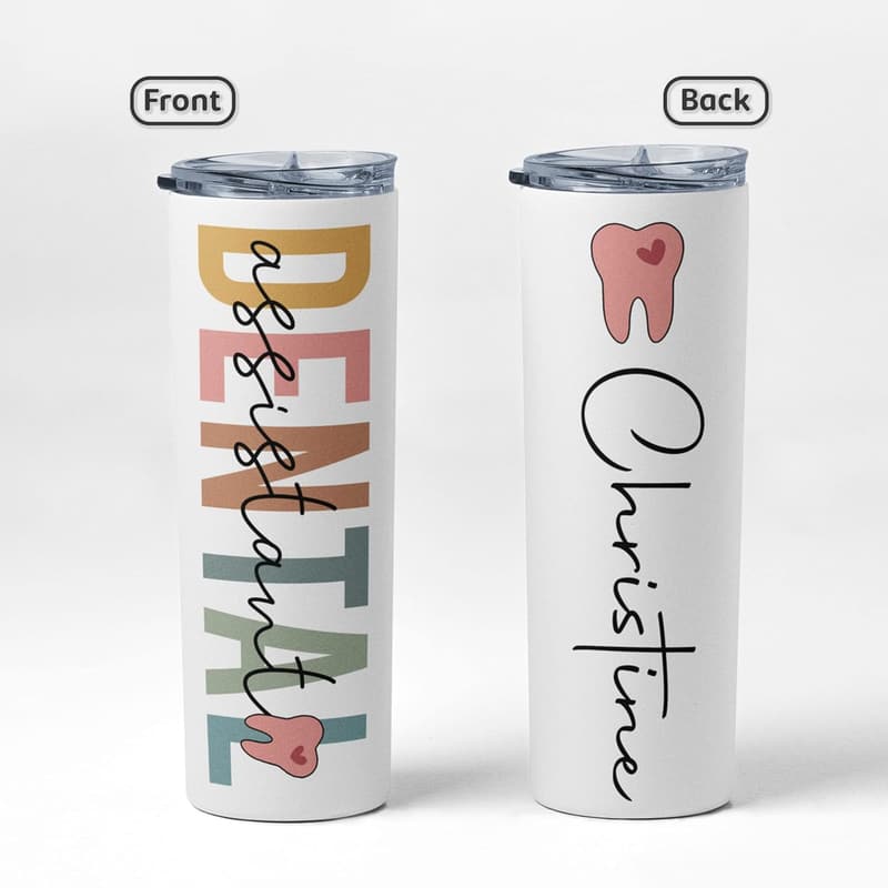 Graduation Gift Personalized 20 Oz Tumbler for Dental Assistants