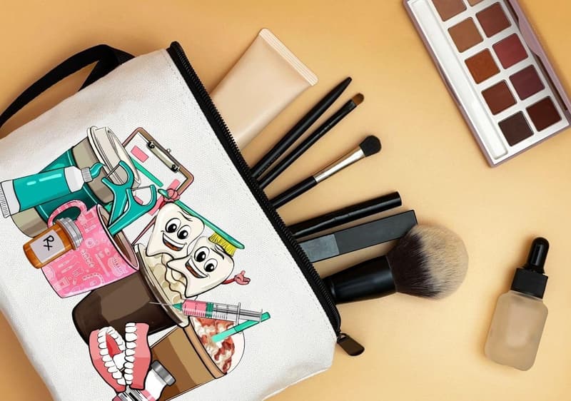 Travel Cosmetic Bag for Dental Hygienists & Assistants
