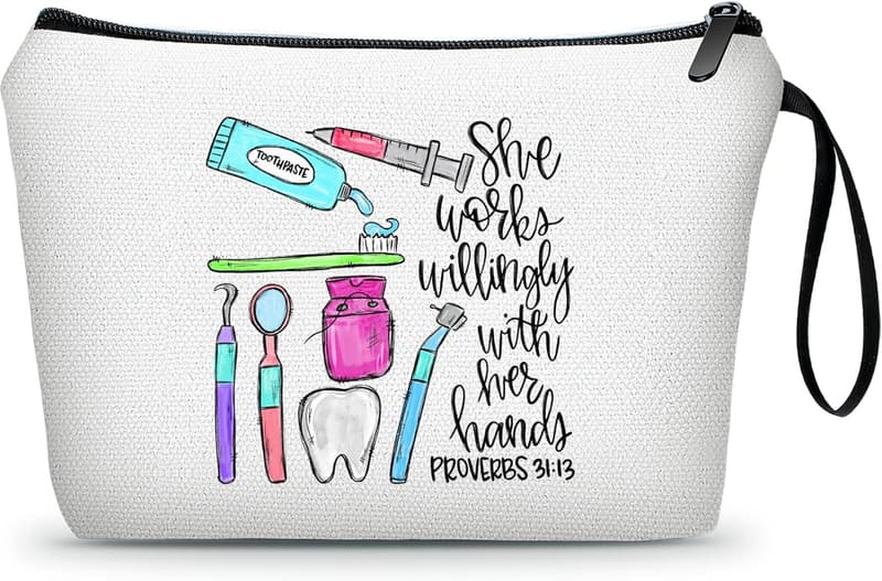 Dental Hygienist Makeup Bag - Perfect Gift for Dental Professionals