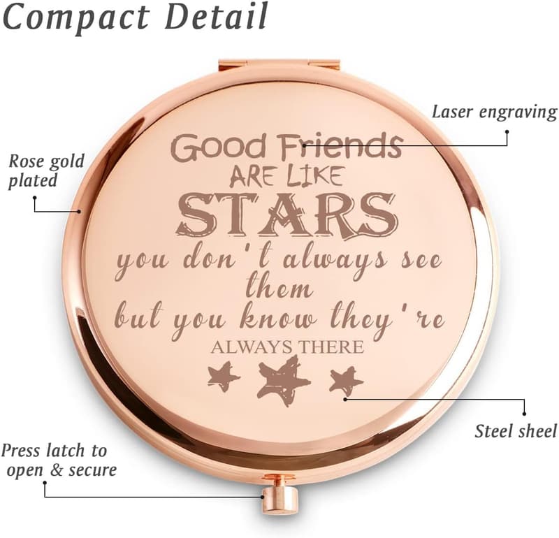 Personalized Compact Mirror - Thoughtful Gift for Women