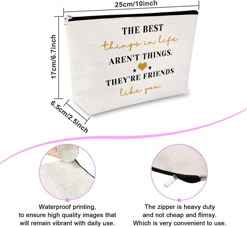 Encouragement Cosmetic Bag for Women - Best Friend Gift