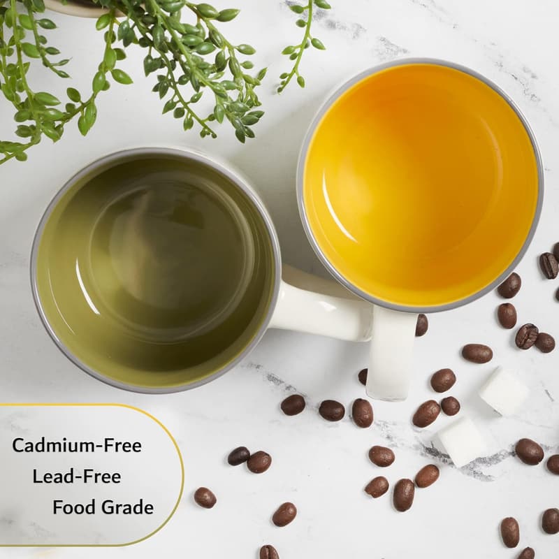 Sage Green Floral Ceramic Coffee Mug with Scripture - 15 oz.