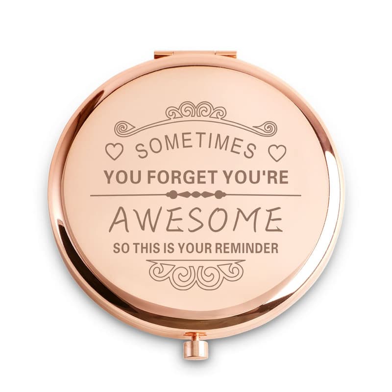 Inspirational Compact Mirror for Women's Graduation Gifts