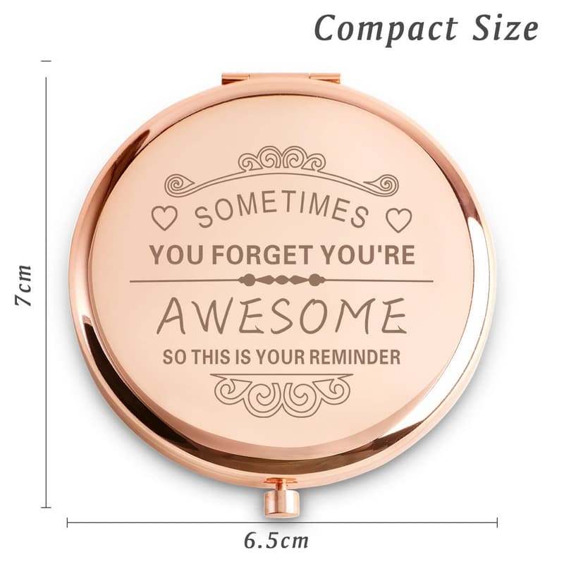 Inspirational Compact Mirror for Women's Graduation Gifts