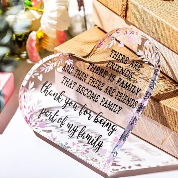 Birthday Friendship Acrylic Plaque for Women and Girls