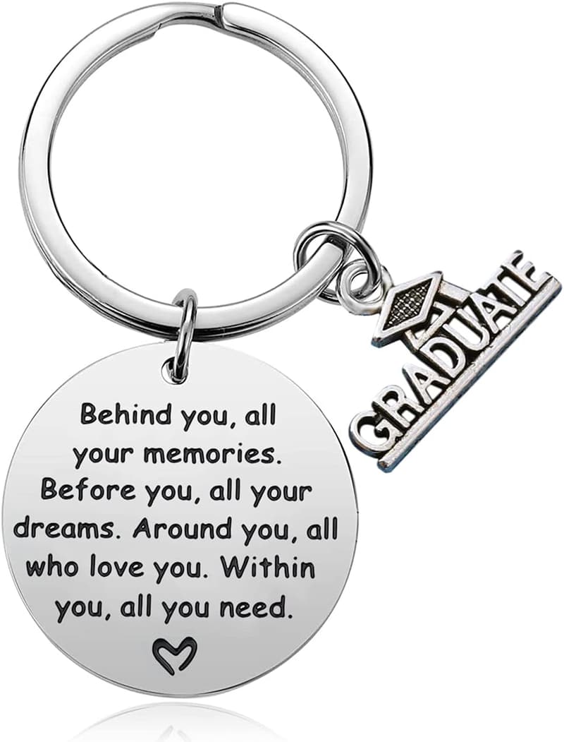 Inspirational Graduation Keychain for 2025 Grads